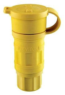 Leviton 15W48 20-Amp, 250-Volt, NEMA 6-20R, 2P, 3W Connector, Straight Blade, Industrial Grade, Grounding, Wetguard