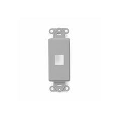 Leviton 41641-GY QuickPort Decora Insert, 1-Port, Gray