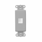 Leviton 41641-GY QuickPort Decora Insert, 1-Port, Gray