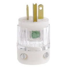 Leviton 8215-CT Straight Blade Plug Hospital Grade 15A 125V NEMA 5-15P