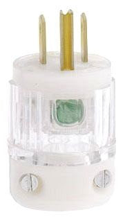 Leviton 8215-CT Straight Blade Plug Hospital Grade 15A 125V NEMA 5-15P