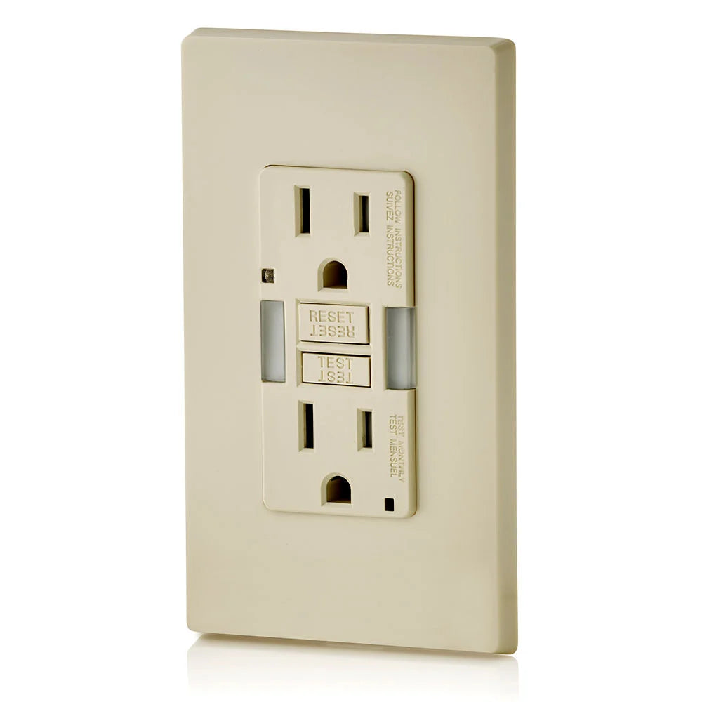 Leviton GFNL1-T 15 Amp 125 Volt Receptacle Outlet 20 Amp Feed-Through