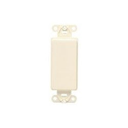 Leviton 80414 Decora Plastic Adapter Plate Blank No Hole With-ears And Two Mounting Screws Brown