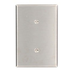 Leviton 84119-40 1-Gang No Device Blank Wallplate Oversized 302 Stainless Steel