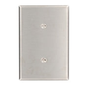 Leviton 84119-40 1-Gang No Device Blank Wallplate Oversized 302 Stainless Steel