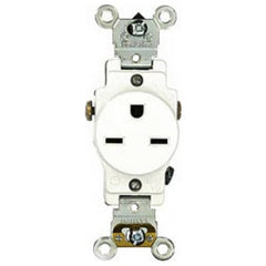 Leviton 5651-W Single Receptacle 15 Amp 250 Volt NEMA 6-15R