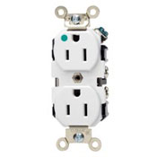 Leviton 8200-I Receptacle Bl Str 125VAC 15A 2 3 Ivory