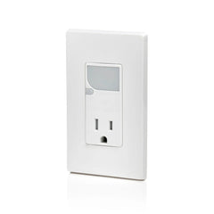 Leviton T6525-W Decora Combination Decora Tamper Resistant Receptacle With LED Guide Light 15A 125V