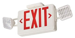 Lithonia Lighting ECR-LED-M6 LED Exit Unit Combo, Red Letters, Thermoplastic - Ivory White