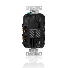 Leviton T5833-HGG Decora Plus Duplex Receptacle Outlet Heavy-Duty Hospital Grade Tamper Resistant with USB One Type A One Type C USB Port 5.1 Amp
