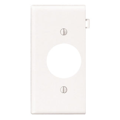 Leviton PSE7-W 1-Gang White Thermoplastic Nylon Device Mount Sectional Receptacle Wallplate