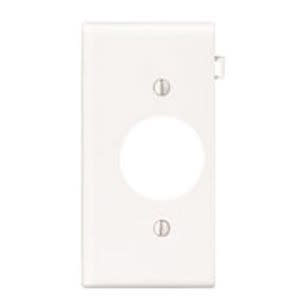 Leviton PSE7-W 1-Gang White Thermoplastic Nylon Device Mount Sectional Receptacle Wallplate