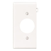 Leviton PSE7-W 1-Gang White Thermoplastic Nylon Device Mount Sectional Receptacle Wallplate