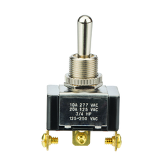 NSI Industries 78160TS Toggle Switch Bat, SPDT, On-Off 20 Amp at 125 VAC