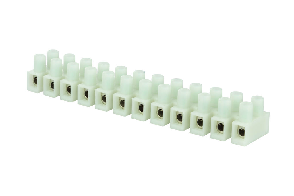 NSI Industries ITB30-12 30 Amp 22 to 10 AWG Nylon 66 12-Circuit Insulated Terminal Block