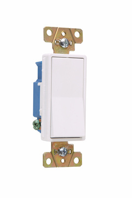 Pass & Seymour 2601W Single Pole Back And Side Wire Decorator Switch 15 Amps 120/277 Volts