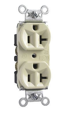 Pass & Seymour 5362I Hard Use Spec Grade Duplex Receptacle 20Amp 125Volt