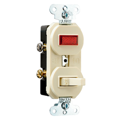 Pass & Seymour 692I Combination Switch and Pilot Light 15 Amps 120 Volt