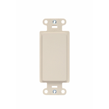 Pass & Seymour 325LA Mounting Strap, Blank Insert, Light Almond