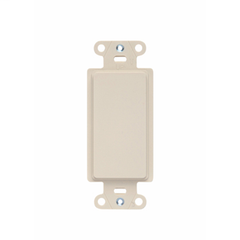 Pass & Seymour 325LA Mounting Strap, Blank Insert, Light Almond