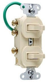 Pass & Seymour 696IG Combination Switch 15A 120/277V Dual Combo Switch