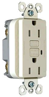 Pass & Seymour 1595TRLA GFCI Receptacle 15A (Light Almond)