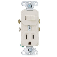 Pass & Seymour 691LA Combination Switch and Receptacle 15A 120V AC