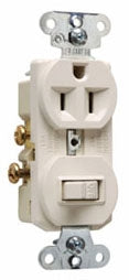 Pass & Seymour 691LA Combination Switch and Receptacle 15A 120V AC