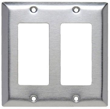 Pass & Seymour SL262 Wall Plate Standard 430 Stainless Steel