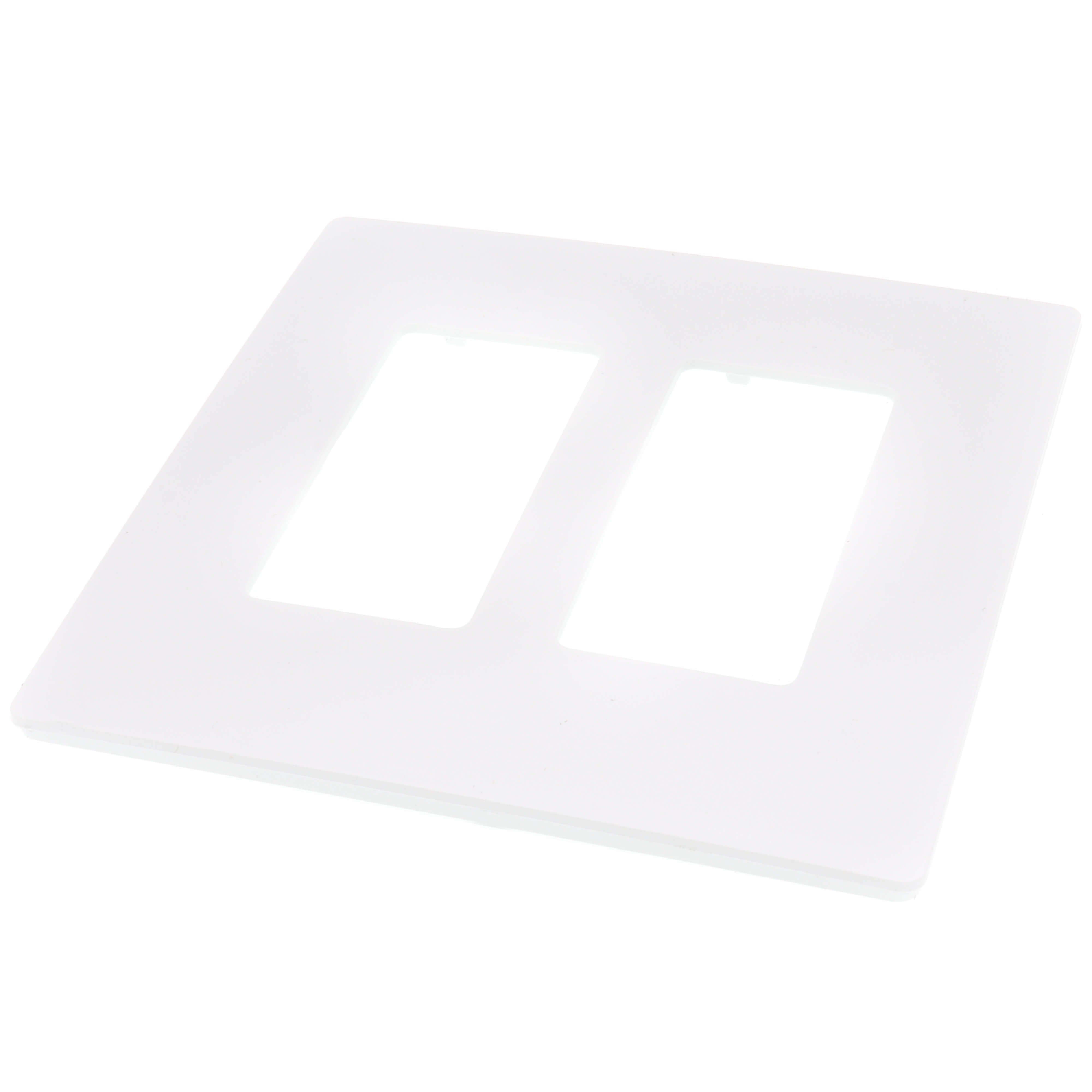 Pass & Seymour RWP262W Screwless Wallplate 2-Gang White