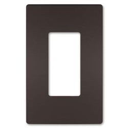 Pass & Seymour RWP26DBCC6 Radiant Screwless Wallplate 1G Dark Bronze