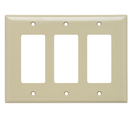 Pass & Seymour SPJ263I 3-Gang 3-Decorator Wallplate