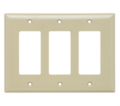 Pass & Seymour SPJ263I 3-Gang 3-Decorator Wallplate