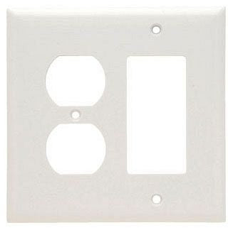 Pass & Seymour SPJ826W Wall Plate Power 2G Duplex/Decor Plate Replacement MPN