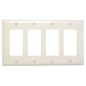 Pass & Seymour TP264I Decorator Wallplate, Unbreakable, 4-Gang