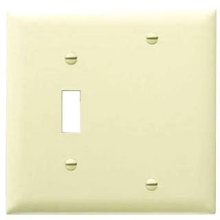 Pass & Seymour TP113BK Wall Plate Power (2G/Combination)