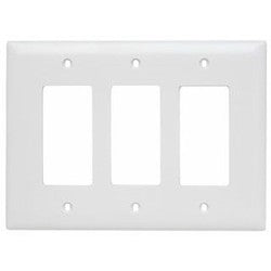 Pass & Seymour TPJ263W 3 Gang Jumbo Decorator Wall Plate White