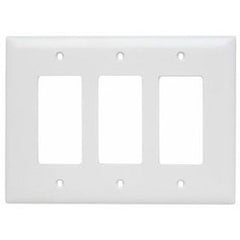 Pass & Seymour TPJ263W 3 Gang Jumbo Decorator Wall Plate White