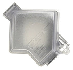 Pass & Seymour WIUCED20CL Extra Heavy-Duty While-In-Use Weatherproof Cover, 2 Gang - Clear