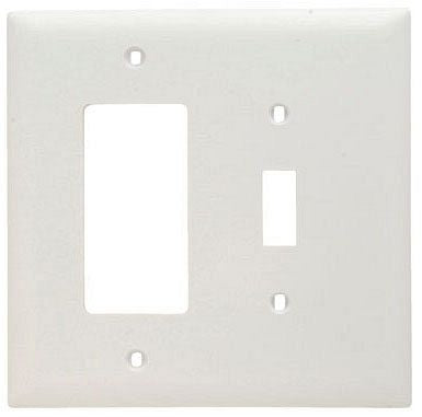 Pass & Seymour TPJ126W Wall Plate Combination Jumbo