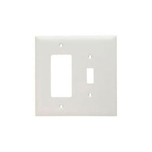 Pass & Seymour TPJ126W Wall Plate Combination Jumbo