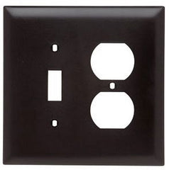 Pass & Seymour TPJ18 Wall Plate Combination Jumbo Brown