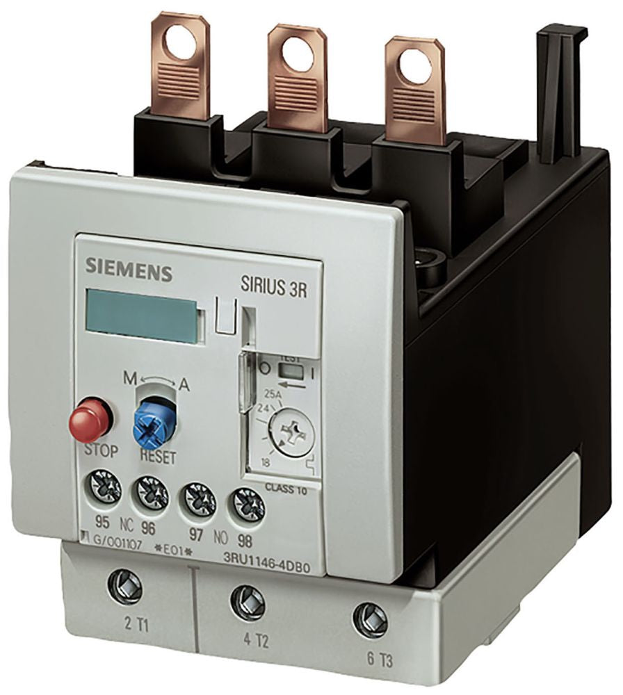 Siemens 3RU1146-4KB0 Overload Relay 57-75 A 1NO+1NC Size S3 Class 10