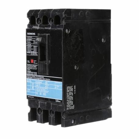 Siemens ED43B040 3-Pole 40 Amp 480 VAC 18 kA Circuit Breaker Lug