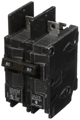 Siemens BQ2B080 2-Pole 80 Amp 120/240 VAC 10 kA Circuit Breaker