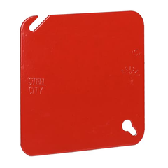 Steel City 52-C-1RD Square Fire Alarm Box Cover 4 Inch