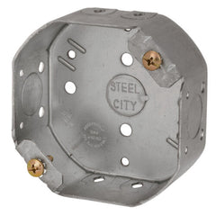 Steel City 54151-CFB 4 x 1-1/2 Inch Octagon Ceiling Fan Box with 1/2 Inch Knockout