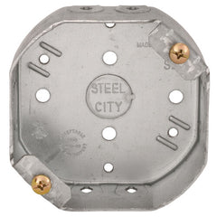 Steel City 54151-CFB 4 x 1-1/2 Inch Octagon Ceiling Fan Box with 1/2 Inch Knockout