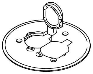 Wiremold 895P-AL Floor Bx Dplx Cvr. Plate W/Flip Lids, For Carpet/Tile, Alum. Polycarb - Pkg Qty 8