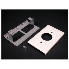 Wiremold G3027AE Steel Single Receptacle Plate 3000 Gray